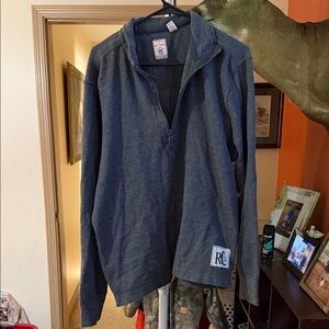 Red Camel Dark Blue Zip-Up Sweater